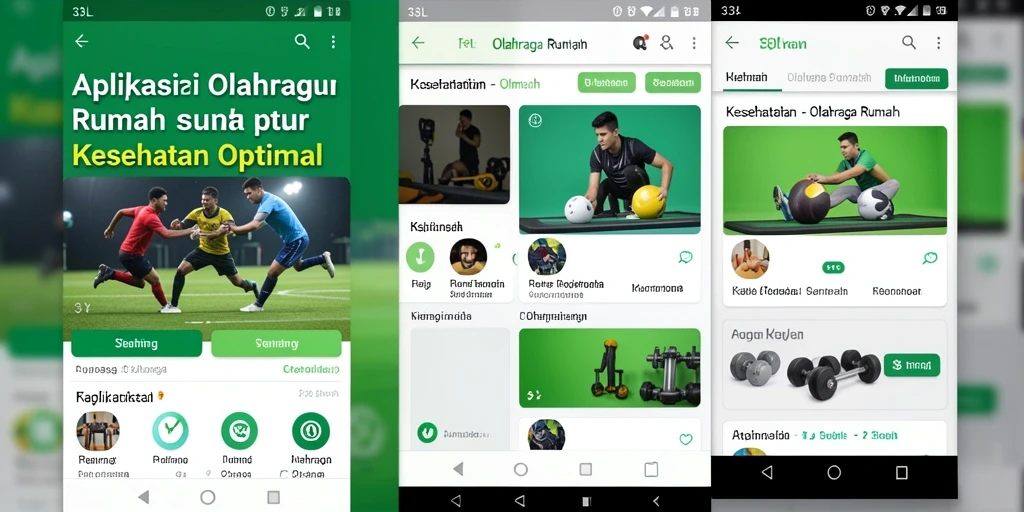 Antarmuka pengguna 33L yang intuitif dan mudah digunakan untuk Olahraga Rumah.