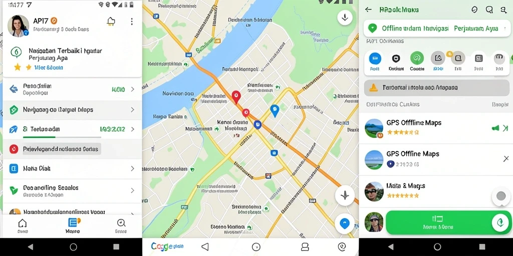 Tampilan antarmuka utama API77 dengan fungsi GPS yang mudah digunakan.