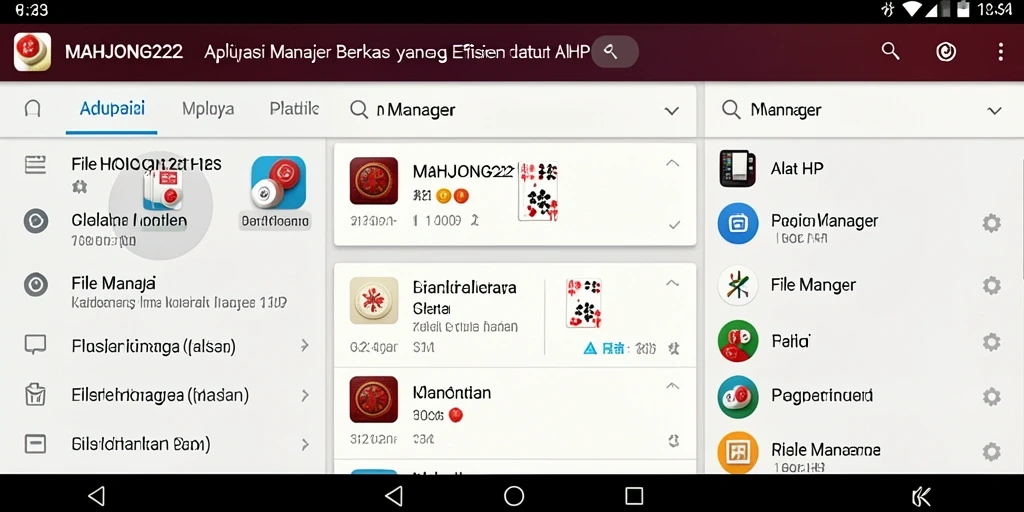 Tampilan antarmuka MAHJONG222 yang sederhana dan ramah pengguna.