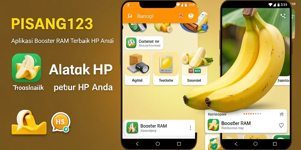 Antarmuka bersih dan fungsional dari PISANG123 untuk booster RAM.