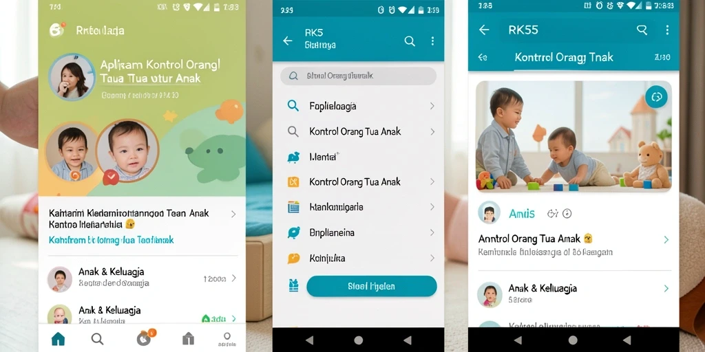 Antarmuka intuitif RK55 untuk kontrol orang tua yang efektif.