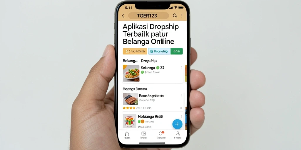 Tampilan antarmuka TGER123 yang modern dan praktis untuk pengguna.