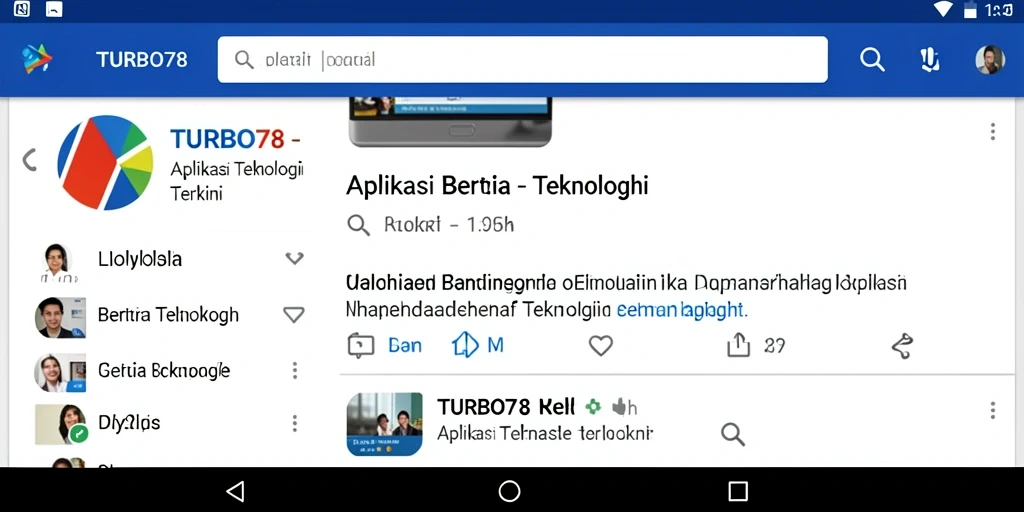 Antarmuka user-friendly dari TURBO78 yang menampilkan berita terbaru.