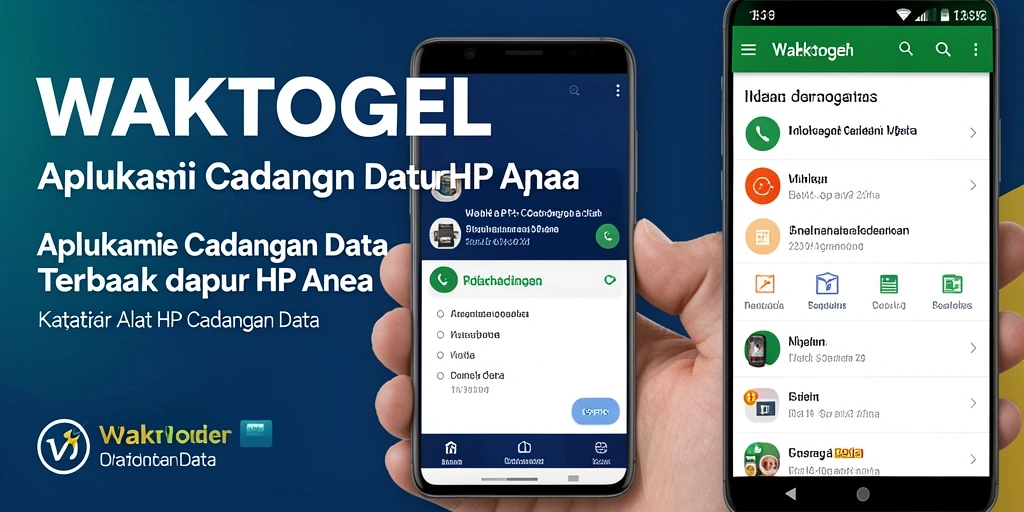 Antarmuka pengguna WAKTOGEL untuk cadangan data yang efisien.