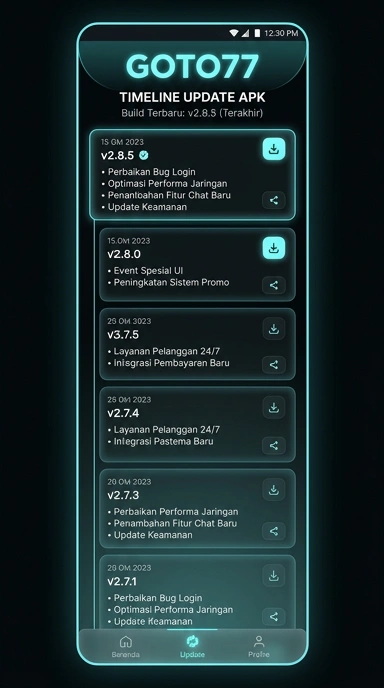 Riwayat Versi goto77 untuk Pengguna Android